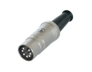 DIN hane 7-pol 270° metall @ electrokit