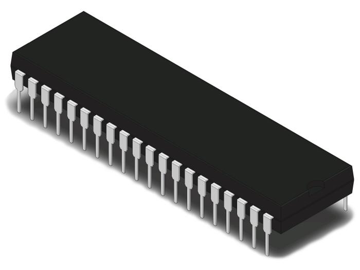 ICL7107 DIP-40 ADC 3 1/2 siffra LED @ electrokit (1 av 1)