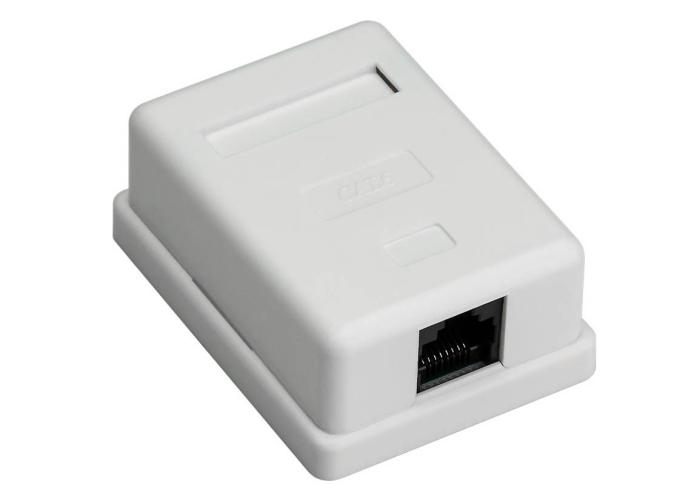 Vägguttag 1-port Cat6 UTP @ electrokit (1 av 2)