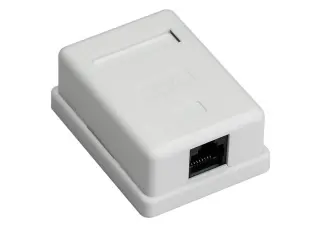 Vägguttag 1-port Cat6 UTP @ electrokit