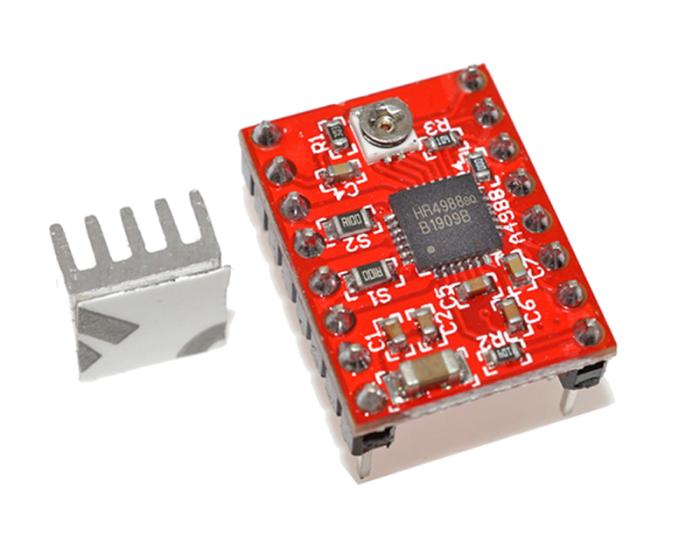 Stegmotordrivare A4988 med stiftlist och kylfläns @ electrokit (4 av 5)