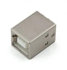 USB-B hona PCB rak @ electrokit
