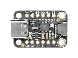 Adafruit MCP2221A Breakout -USB to GPIO ADC I2C @ electrokit