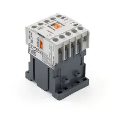 Kontaktor 12VDC 3-pol NO + hj&auml;lpkontakt NC 440VAC/16A @ electrokit