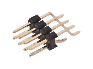 Stiftlist 2.54mm 2x4-pol vinklad SMD @ electrokit