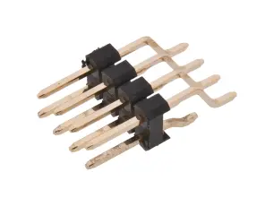 Stiftlist 2.54mm 2x4-pol vinklad SMD @ electrokit