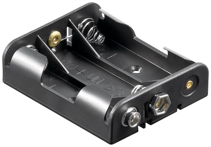 Batterihållare 3x AA kontakt (6F22) @ electrokit (1 av 1)