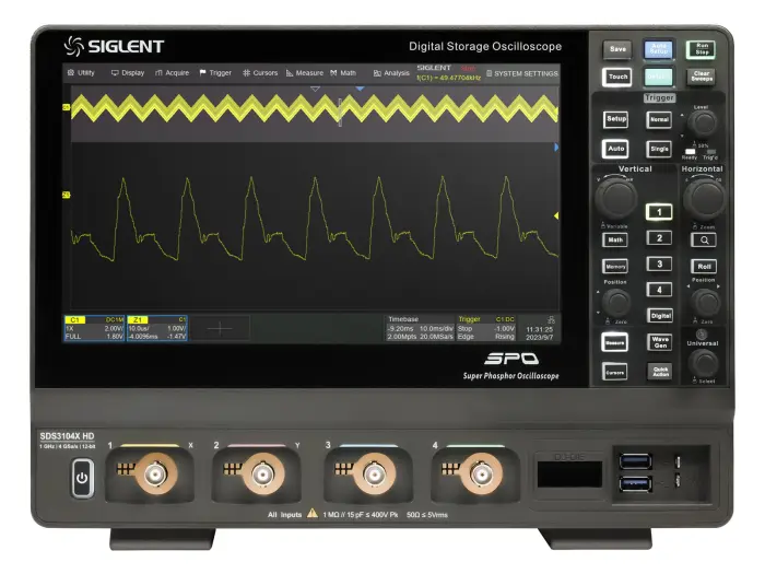 Oscilloscope 500MHz 4-ch 12-bit Siglent SDS3054X HD @ electrokit (4 of 9)