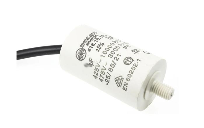 Motorkondensator 12uF 425-475VAC med kabel @ electrokit (1 av 2)