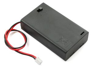 Batterihållare 3x AAA box brytare JST-PH-kontakt @ electrokit