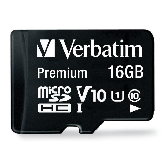 Minneskort microSDHC 16GB Verbatim @ electrokit (1 av 1)