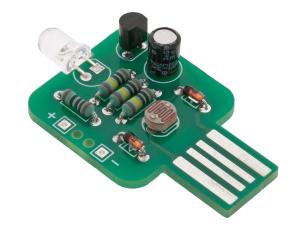 Light-activated night-light - soldering kit @ electrokit