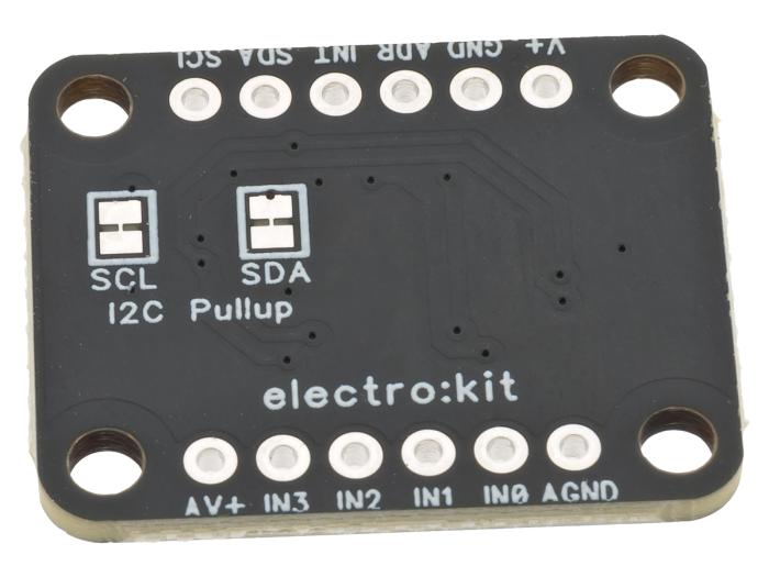 AD-omvandlare 4-kan 12-bit I2C QWIIC @ electrokit (3 av 4)