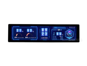 Monitor 11.9" IPS 320x1480px med touch och HDMI @ electrokit