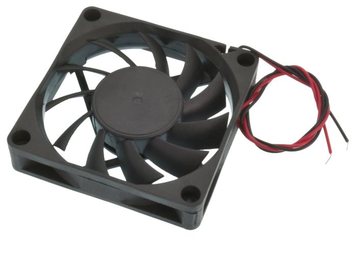 Fläkt 70x70x15mm 12V 180mA 3200rpm @ electrokit (1 av 3)