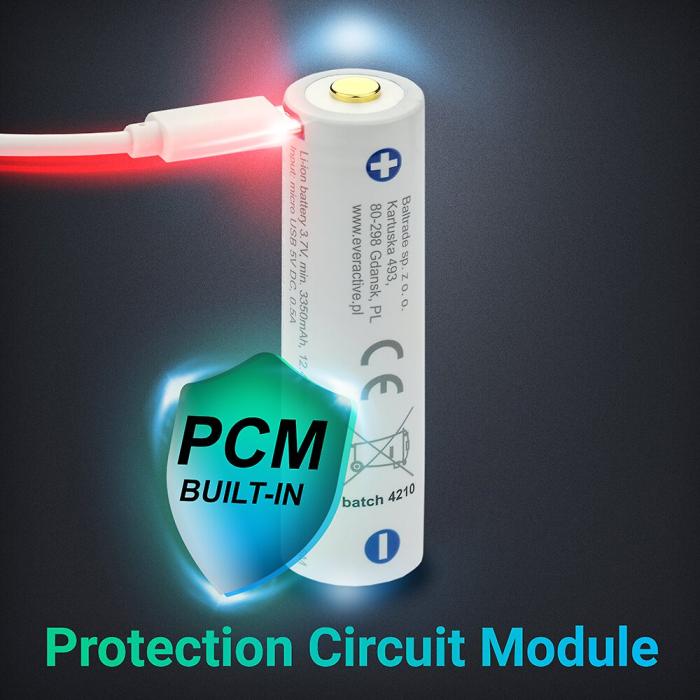 Batteri Li-Ion 18650 3.7V 3500mAh inbyggd USB-laddare @ electrokit (5 av 6)