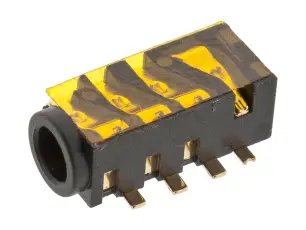 3.5mm hona 4-pol 4 brytare SMD @ electrokit