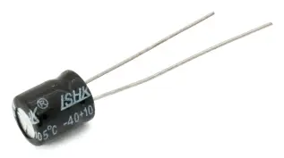El.lyt 10uF 63V 105C ø5x7mm @ electrokit