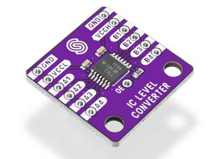 Logic level converter 4-ch Bi-directional high-speed 3.3V -- 5V @ electrokit