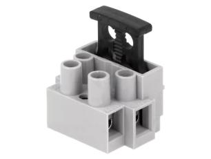 Kopplingsplint 2.5mm² 2-vägs med 5x20mm säkring @ electrokit