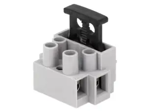 Terminal block 2.5mm² 2-way with 5x20mm fuse @ electrokit