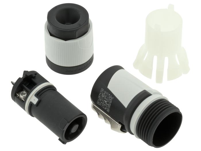Power twist hona 3-pol 16A 250VAC grå @ electrokit (3 av 3)