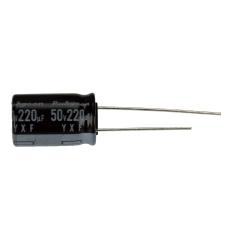 Electrolytic capacitor 220uF 50V 105C ø10x16mm @ electrokit