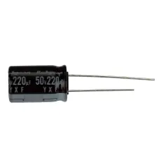 Elektrolytkondensator 220uF 50V 105C &oslash;10x16mm @ electrokit