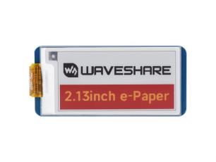 2.13" E-papper display 250x122px 4-färg för Raspberry Pi @ electrokit