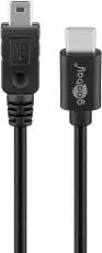 USB-C kabel till USB 2.0 mini-B 0.5m @ electrokit