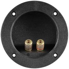 Speaker terminal round 2-pin @ electrokit