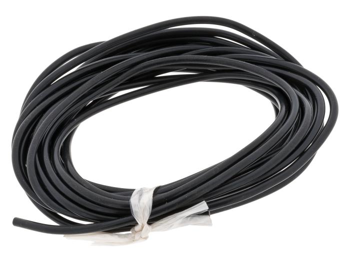 Testkabel 1mm² 500V/19A silikon svart - 5m @ electrokit (1 av 2)