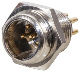XLR mini 5-pol hane chassie @ electrokit