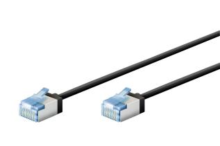 UTP Cat6a ultra-flexibel n&auml;tverkskabel 10m svart LSZH TPE Cu @ electrokit