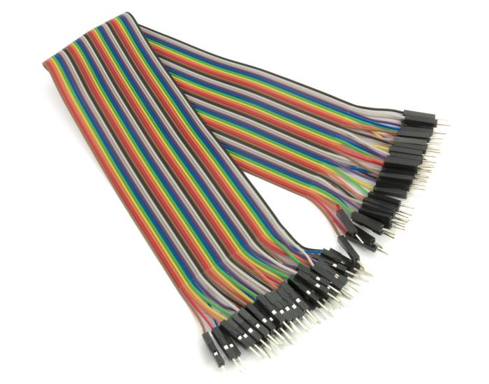 Kopplingskabel 40-pol 30cm med dupont hane/hane @ electrokit (1 av 2)