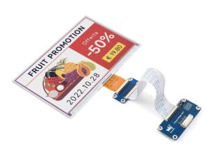 7.3" E-ink display 800x480px 6-color SPI @ electrokit