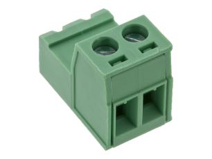 Skruvplint pluggbar 5.08mm 2-pol hane @ electrokit