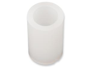 Distans 6.3/4.2 x 10mm plast vit @ electrokit