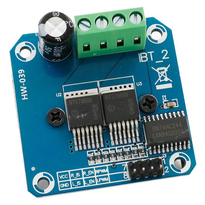 Motor driver dual H-bridge 5.5-27V 43A - BTS7960 @ electrokit (3 of 6)