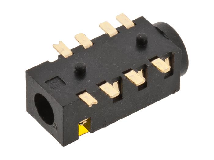 3.5mm hona 4-pol 4 brytare SMD @ electrokit (2 av 2)