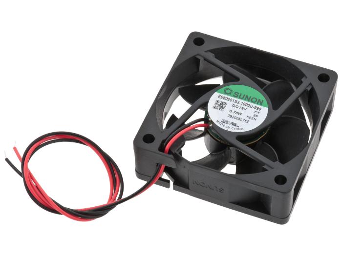 Fläkt 60x60x20mm 12V 58mA 3200rpm @ electrokit (1 av 1)