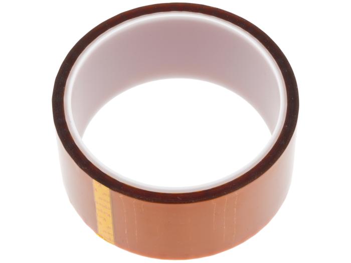 Kaptontejp - polyimidtejp 40mm x 30m 258°C @ electrokit (1 av 3)