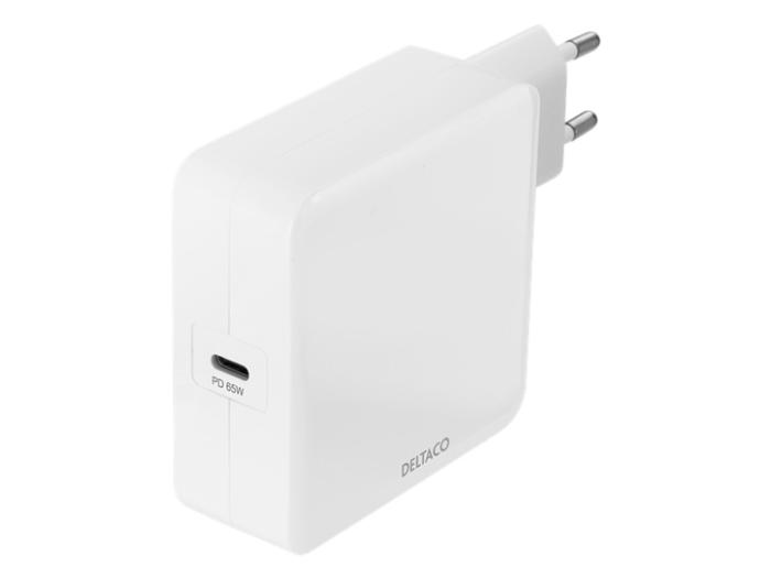 USB-C PD laddare 65W vit @ electrokit (1 av 2)