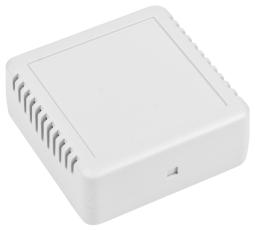 Sensor enclosure 71x71x27mm white ABS @ electrokit
