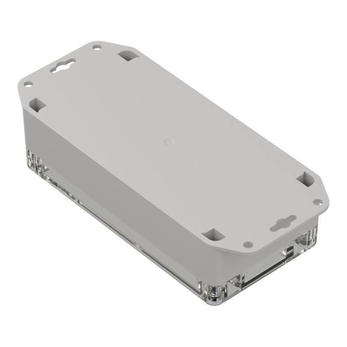 Enclosure 160x80x45mm clear lid ABS IP65 @ electrokit (2 of 4)