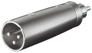 Adapter 3-pin XLR male to RCA male @ electrokit