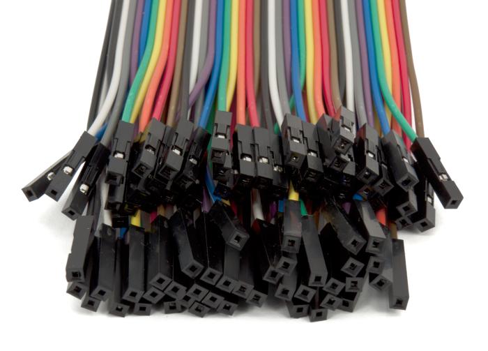 Kopplingskabel 40-pol 30cm med dupont hona/hona @ electrokit (2 av 2)