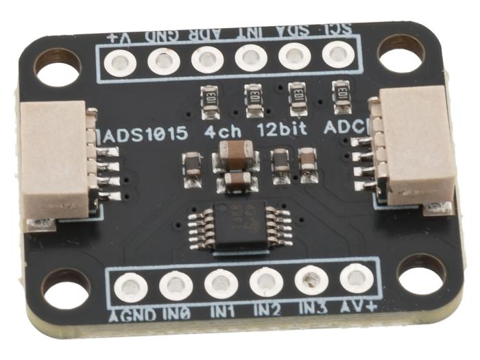 AD-omvandlare 4-kan 12-bit I2C QWIIC @ electrokit (2 av 4)