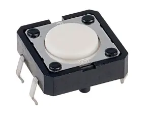 Taktil omkopplare PCB 12x12x4.3mm @ electrokit