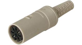 DIN female 8-p 270° @ electrokit